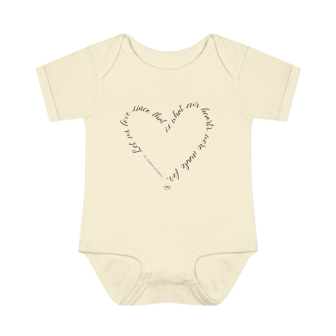 "Let us Love" Baby Onesie