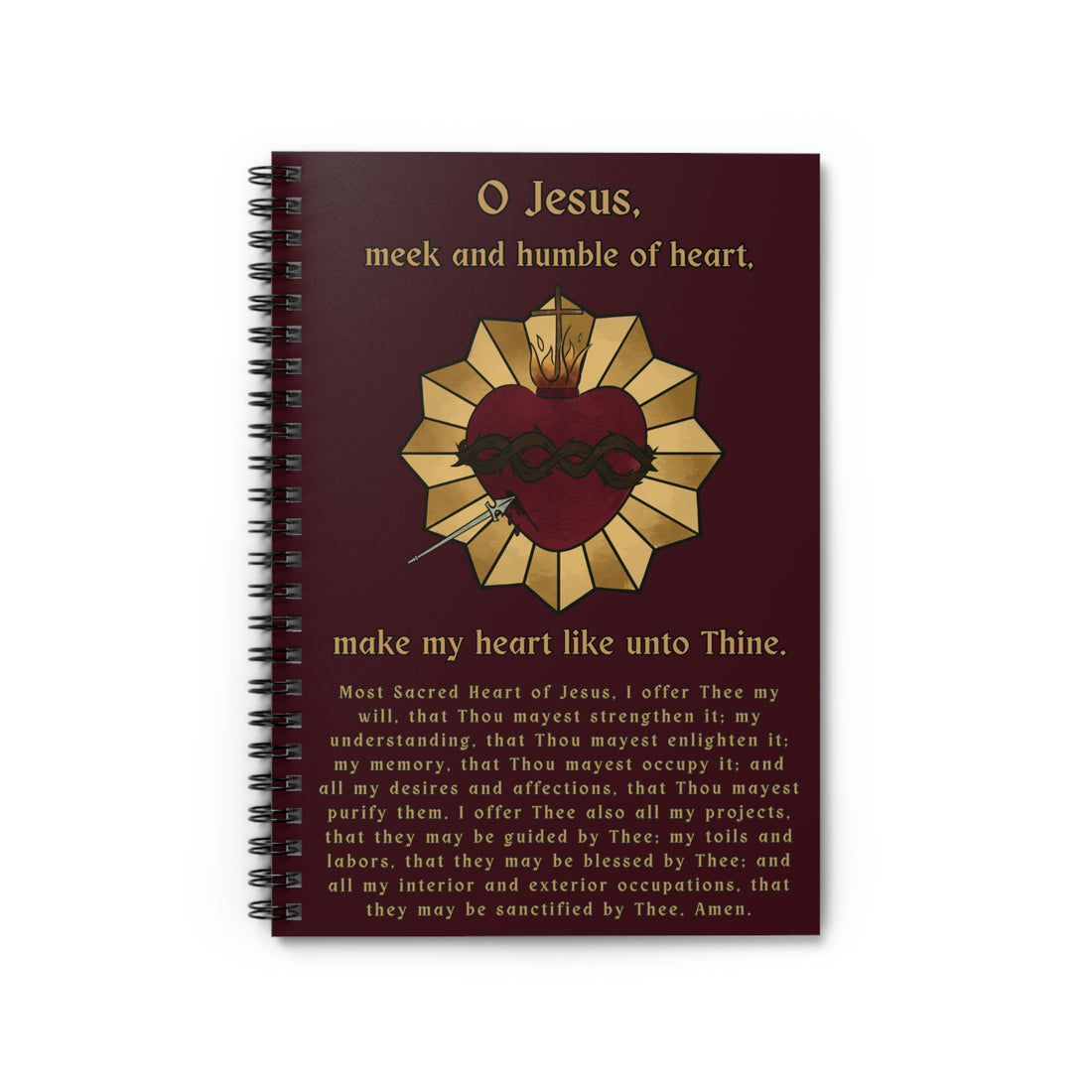 Sacred Heart Spiral-Bound Journal