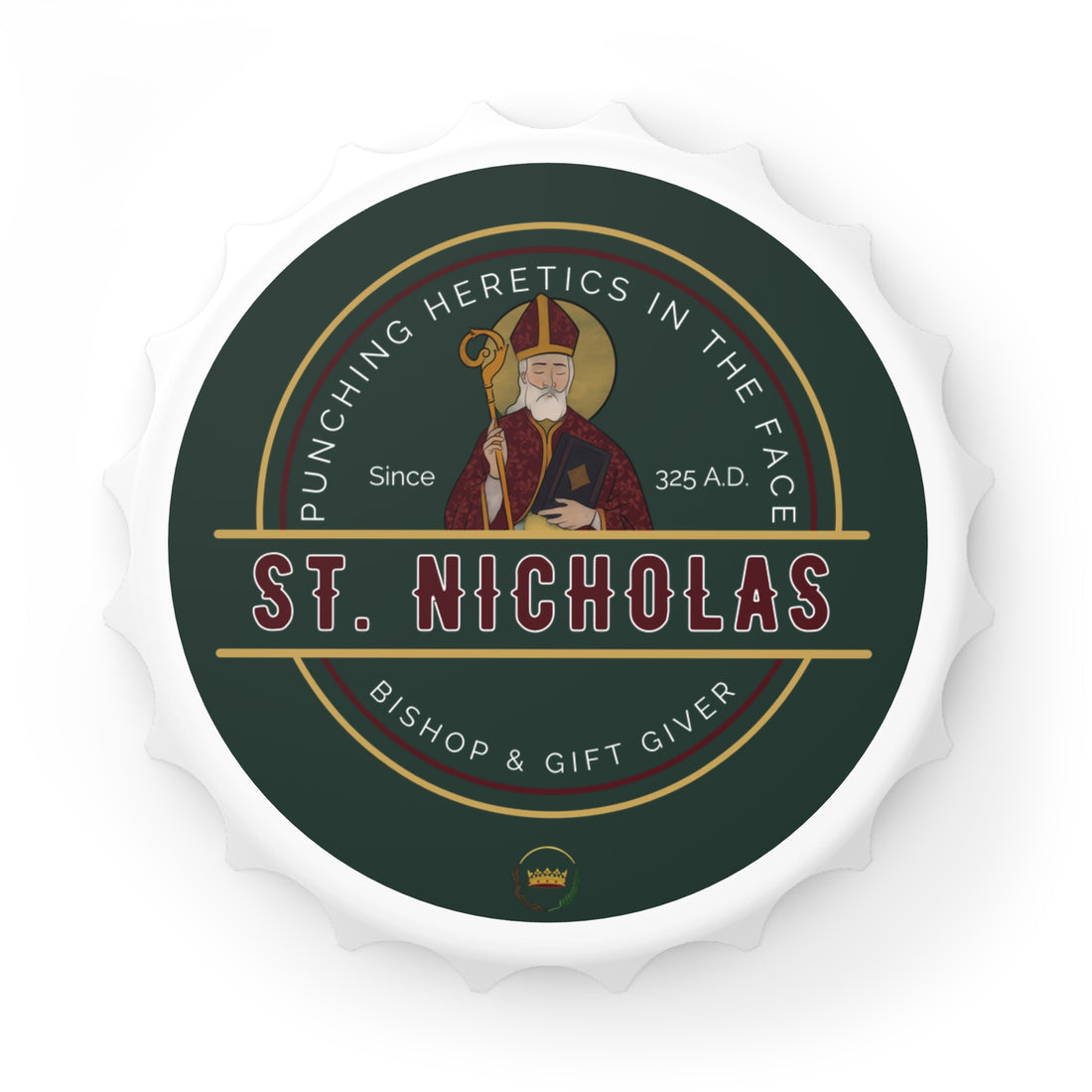 St. Nicholas Bottle Opener with Magnet