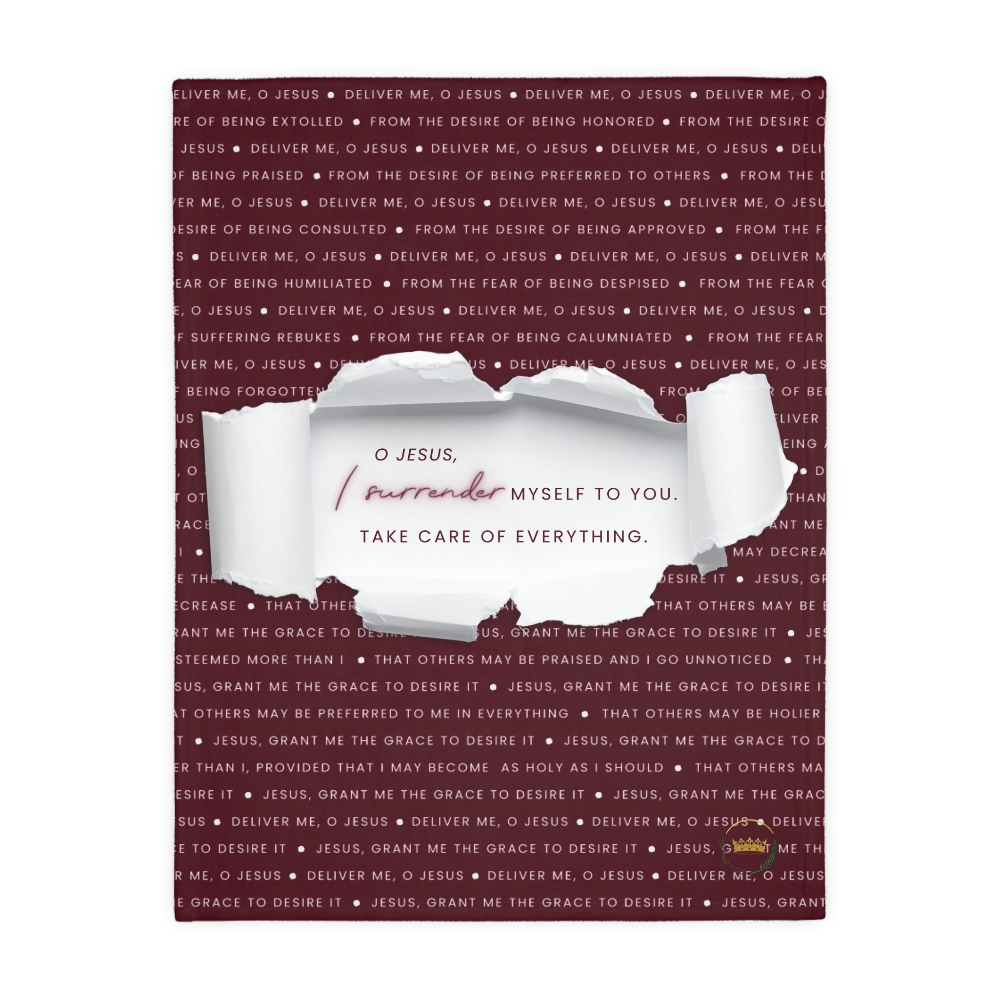 Surrender Novena x Litany of Humilty Blanket