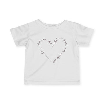 "Let Us Love" Infant Fine Jersey Tee