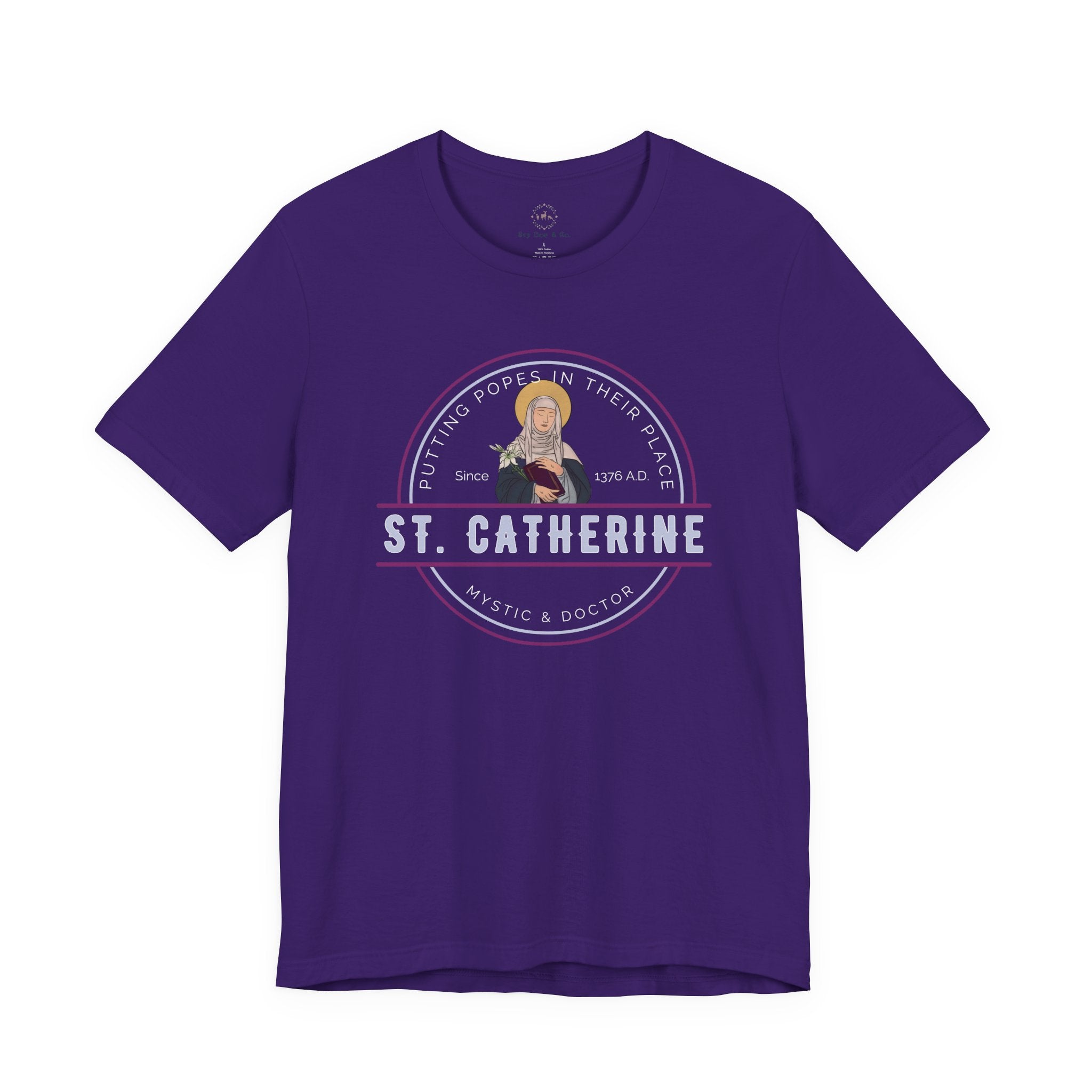 St. Catherine of Siena T-Shirt - Barrel Branding Style