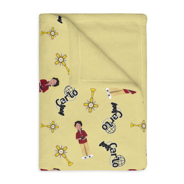 St. Carlo Acutis Velveteen Minky Blanket
